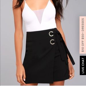 Black wrap skirt